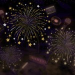 Illustration of NYE fireworks